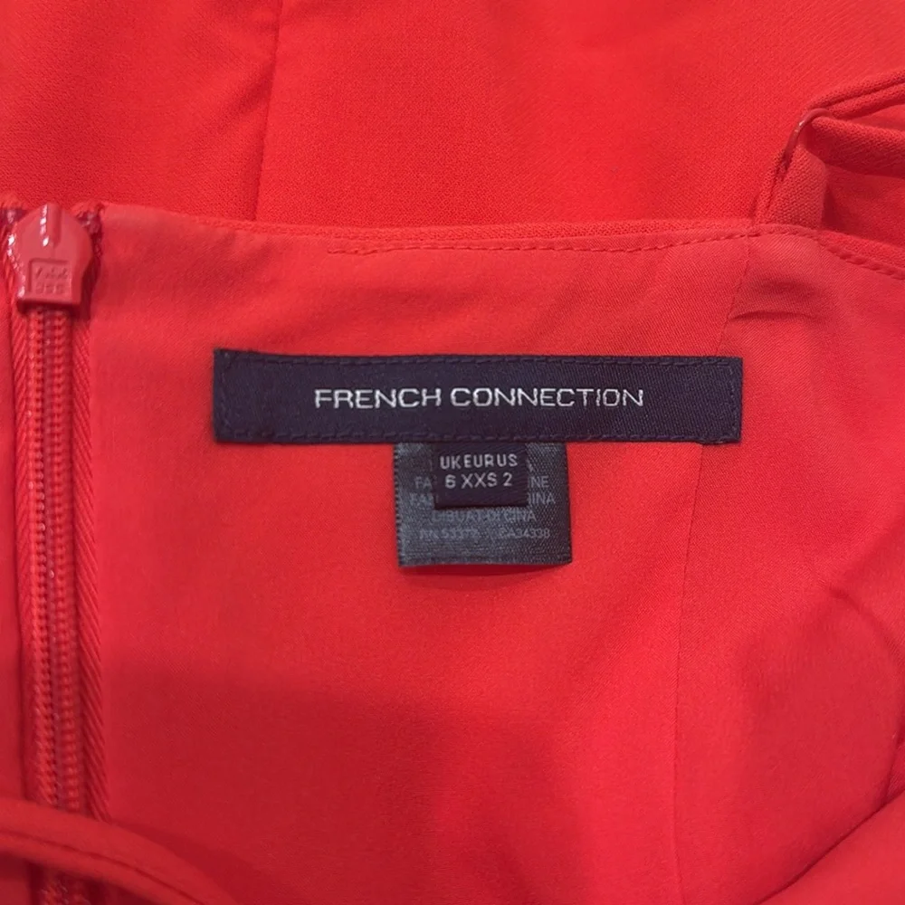 French Connection coral dress size 2 - Picture 3 of 4